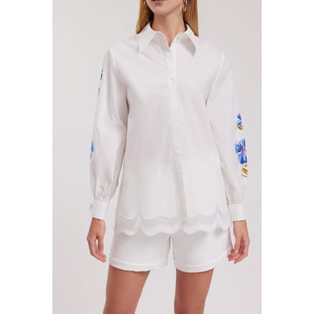 Anne Fontaine Zephyra White Größe: S | Blusen Outlet | Damen | Weiß