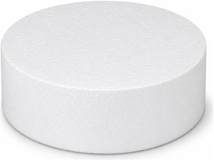 Piepschuim vormen - cirkel - 1x - D15 x 4 cm - styropor hobby / DIY vorm - basis knutselfiguren