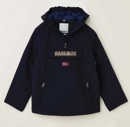 Napapijri Rainforest gewatteerde anorak met capuchon - Blauw - Maat 140