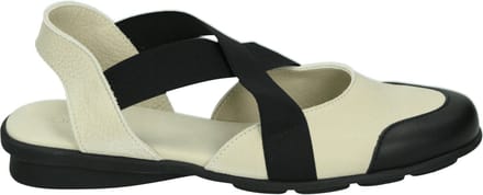 arche - DENOBI - Platte sandalenDames Sandalen - Kleur: Wit/beige - Maat: 41