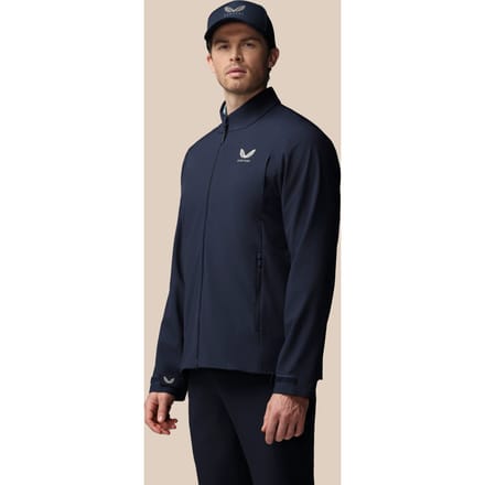 Heren Golf Lvs Gewoven Jas - Marineblauw