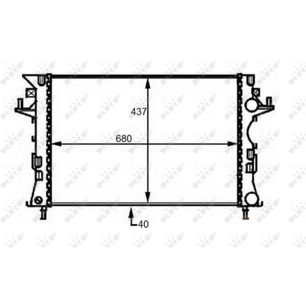 Radiator NRF 58490
