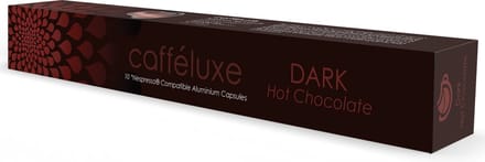Caffeluxe Dark Series - Hot Chocolate Capsules - Compatibel met Nespresso® - Intense Smaak - Romig - 10 Cups per Pack