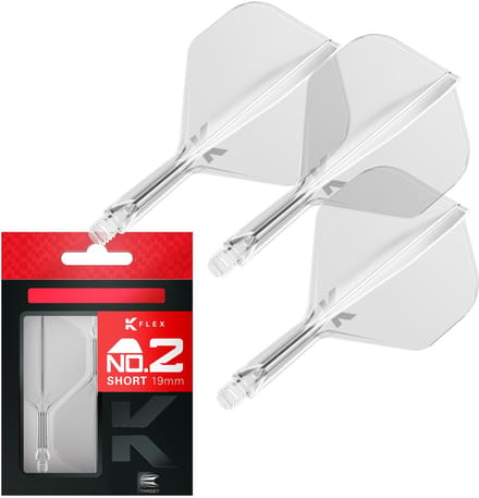 Target K-Flex Clear NO2 - Dart Flights - Short