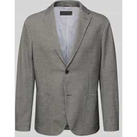 slim fit 2-knoopscolbert met structuurpatroon