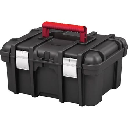 Keter Wide Toolbox Gereedschapskoffer - 16 inch - 41,9x32,7x20,5cm - Zwart