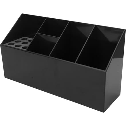 Boîte de rangement pour ciseaux, peignes, pinces à cheveux, outils de coiffure, noir noir