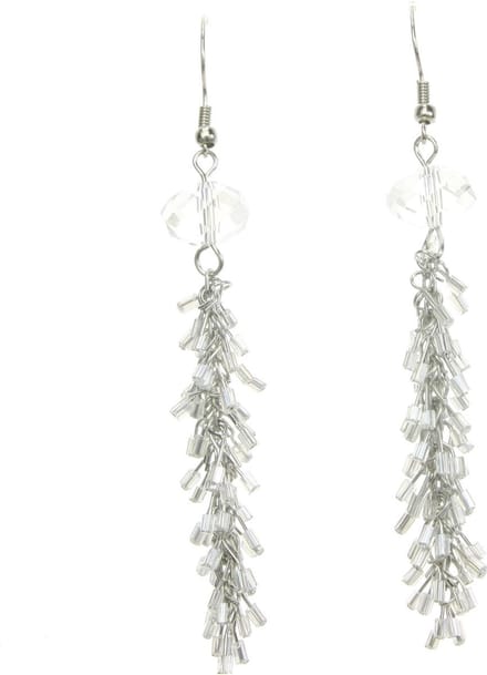 Behave - Oorhangers met kristalkraaltjes - avondstijl - 9 cm