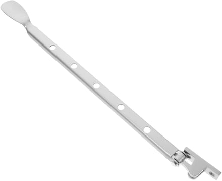 Raamuitzetter Zinklegering - Rambegrenzer Stopper - Veiligheid Ramen - Dubbele Positionering - 34 x 2 x 1.3 cm - Zilver