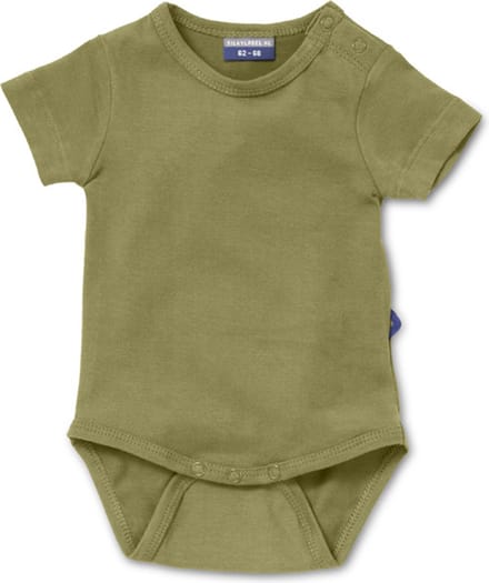 Silky Label romper pesto green - korte mouw - maat 62/68 - groen