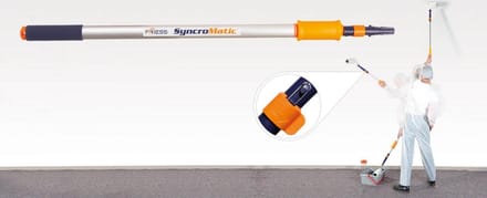 Friess SyncroMatic Telescoopstok 106 - 220cm + verfbeugel 18cm