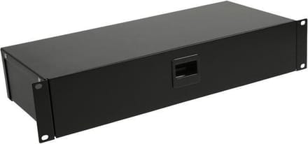 Adam Hall 19" Rackbox 2HE met springslot - Rack lade