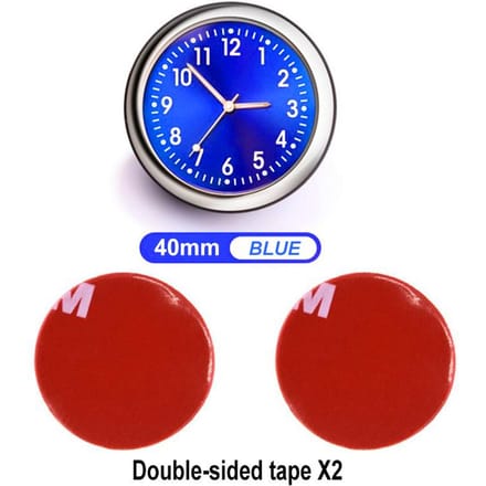 Luxe Auto Dashboard Klok - Premium Mini Quartz Klok voor Auto Interieur, Modern Design Auto Decoratie Accessoires rood