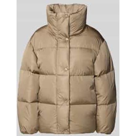 Relaxed fit donsjack met opstaande kraag