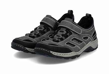 Rieker Heren Trekkingsandalen, Sandalen, 08063-45 Grey Combination