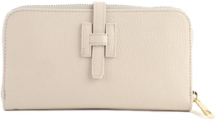 Giuliano lederen portemonee - Dames - Made in Italy - Beige
