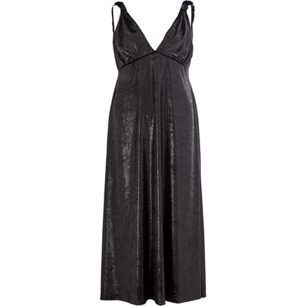 Jurk met riemen Velvet effect