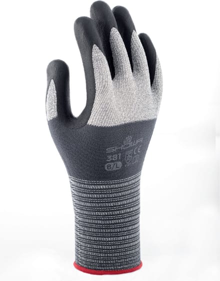 Griphandschoen showa 381 nitril m grijs | 10 stuks