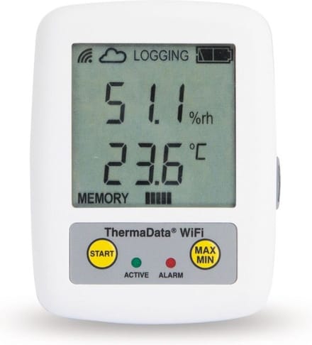 ETI - WiFi - Luchtvochtigheid & Temperatuur Logger - Instelbare Alarmen - Gratis Software