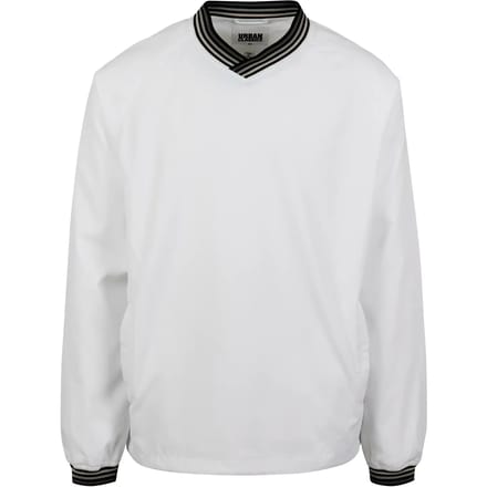 Urban Classics - Warm Up Pull Over Sweater/trui - S - Wit/Grijs