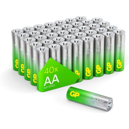 GP Super Batterijen - AA - Alkaline Batterijen - 40 stuks