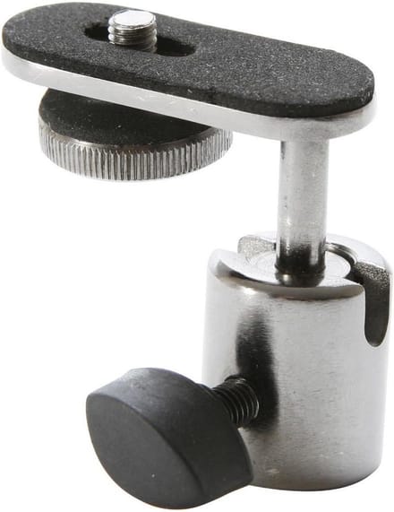 Verstelbare Microfoonstandaard Mount voor Camera en Digitale Recorder - Chrome
