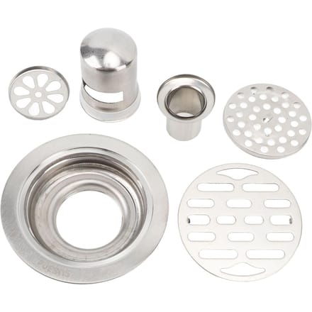 3,94 inch Roestvrij Staal Badkamer Vloerput Geurafsluitend Antislip Rond Douche Vloerput voor white