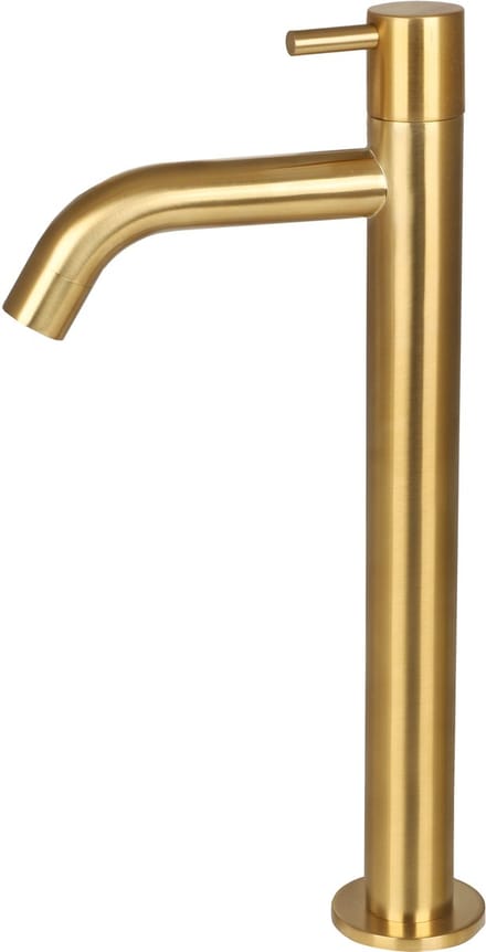 Differnz Wastafelkraan - Koudwaterkraan - Hoog - 28.5 x 11.5 cm - Mat Goud