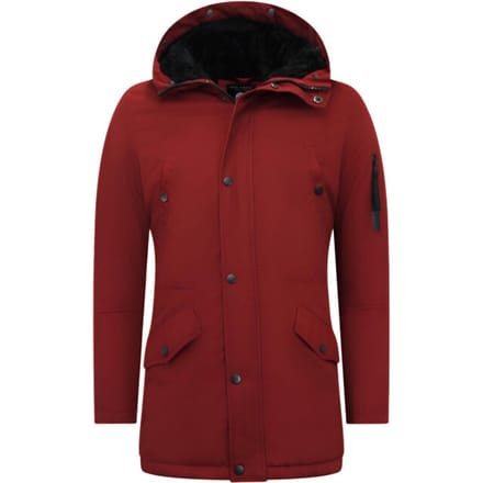Parka Heren Winter - 7065 - Rood