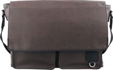 MUSTANG Laptoptas Schoudertas met laptopvak Jackson Jeff Messenger LHF Darkbrown Bruine