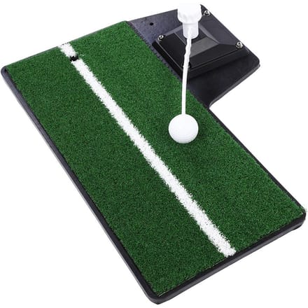 Outil d'Aide à l'Entraînement au Swing de Golf Intérieur Extérieur Équipement d'Entraînement au Putting black