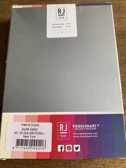RJ Bodywear Pure Color Micro New York maat L