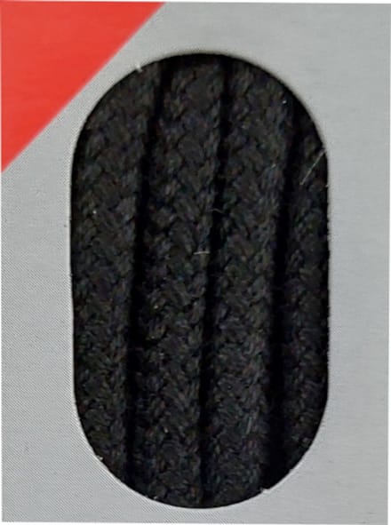 Bob Veter - Zwart - Extra Dik Rond - Lengte 120 cm - Dikte 5 mm - Schoenveter
