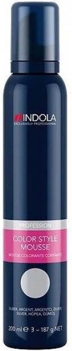 Indola Color Style Mousse Pearl Grey - Haarmousse - 200 ml