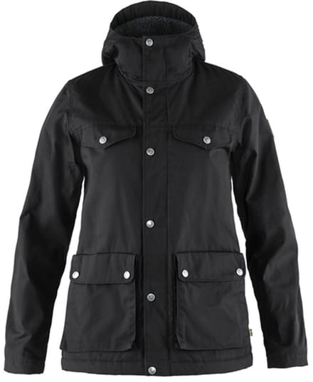 Fjällräven Greenland Winterjas Dames, black Maat S