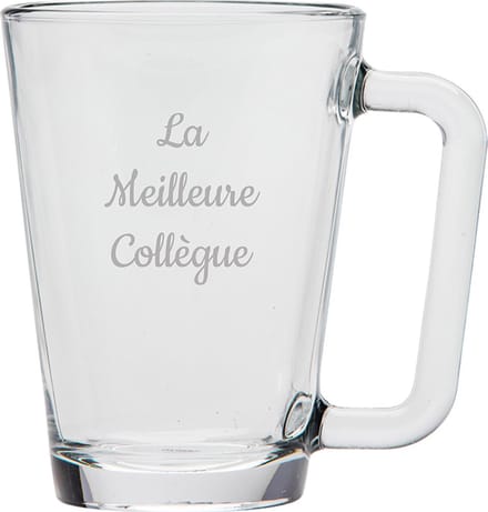 Theeglas gegraveerd - 26cl - La Meilleure Collègue