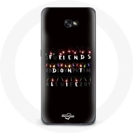 Coque pour Samsung Galaxy A8 2016 Stranger Things Affiche Friends Don't Lie Joyeux noël