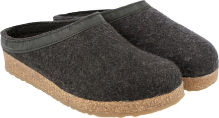 Haflinger Grizzly Torben - Pantoffels Dames - Pantoffels Heren  - Graphit - Maat 36