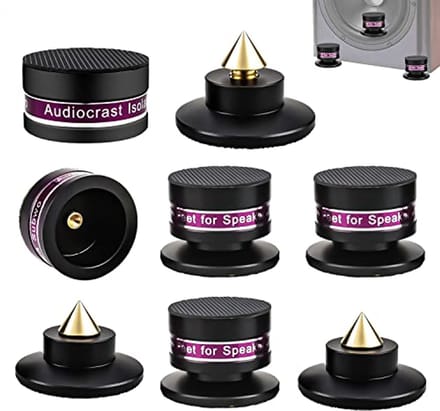 Hoogte Verstelbare Subwoofer Spikes - 4 Stuks Luidsprekervoeten voor Verbeterde Geluidskwaliteit