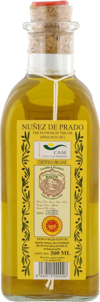 Nuñez de Prado Olijfolie extra vierge ongefilterd, BIO - Flesje 50 cl