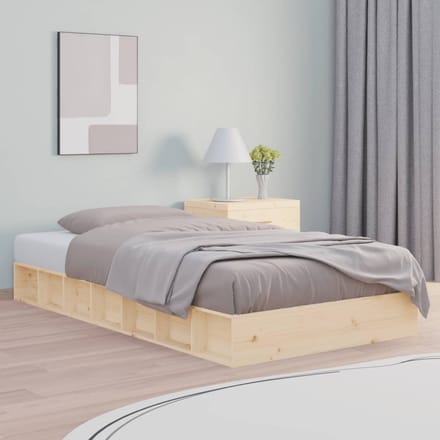 vidaXL - Bedframe - massief - hout - 120x190 - cm