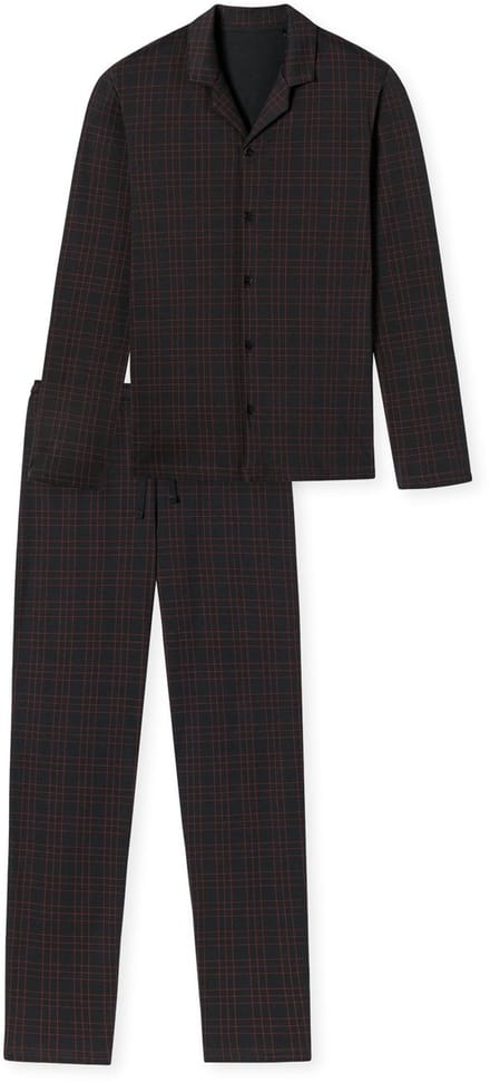 Schiesser – Fine Interlock - Pyjama – 180272 – Antracite - 50