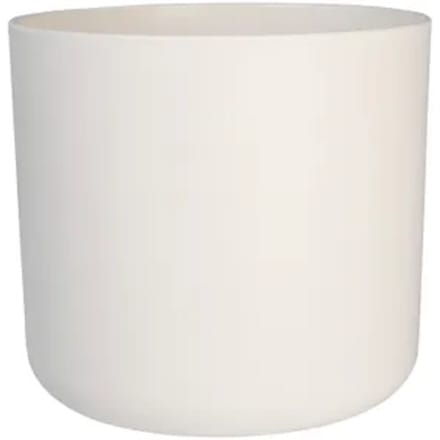 Elho B.for Soft Rond 16 - Bloempot voor Binnen - 100% gerecycled plastic - Ø 16 x H 15 cm - Wit