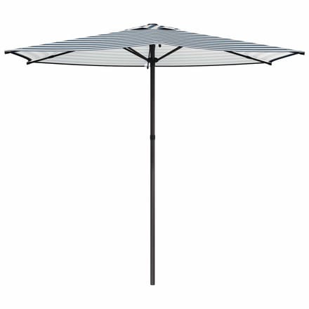 vidaXL - Tuinparasol - Rechthoekig - 2,7 - x - 2,7 - m - Polyester - Blauw - en - Wit
