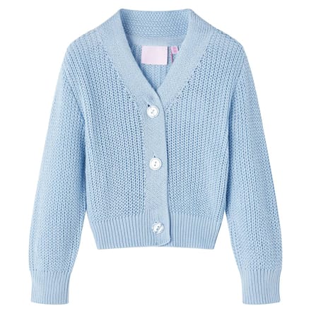 vidaXL - Kindervest - gebreid - 116 - blauw