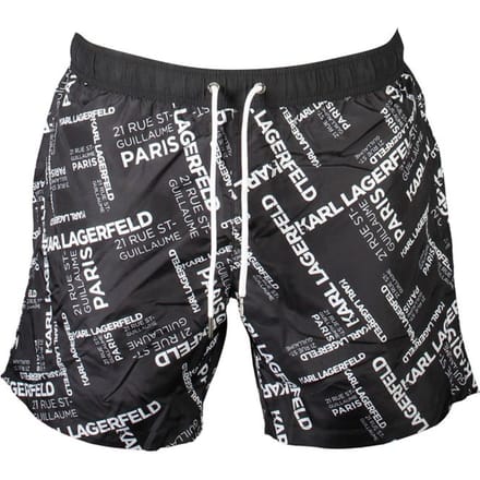 Karl Lagerfeld Zwarte Polyester Heren Zwem Boxer
