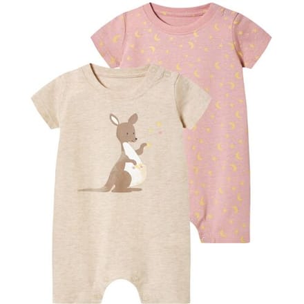 LUPILU 2 baby pyjama's (kangoeroe, 50/56)