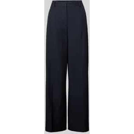 Gestreepte broek met krijtstreep van vloeiende stof