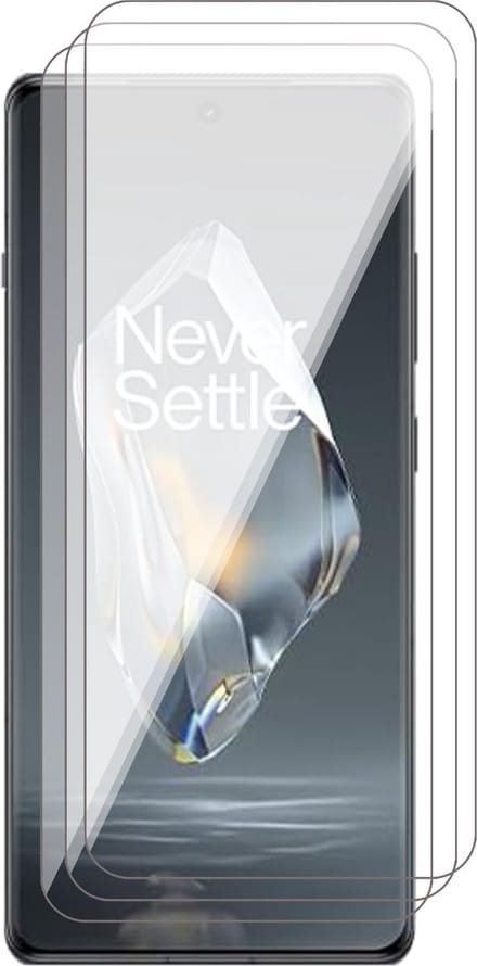 Screenprotector geschikt voor OnePlus 12R - 3x Glas Screen Protector