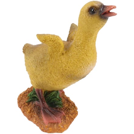 Hars Eendenkuiken Beeld Ornament Kleine Eend Figuur Ambacht voor Bureau Buiten Tuindecoratie Grijze Eend beige